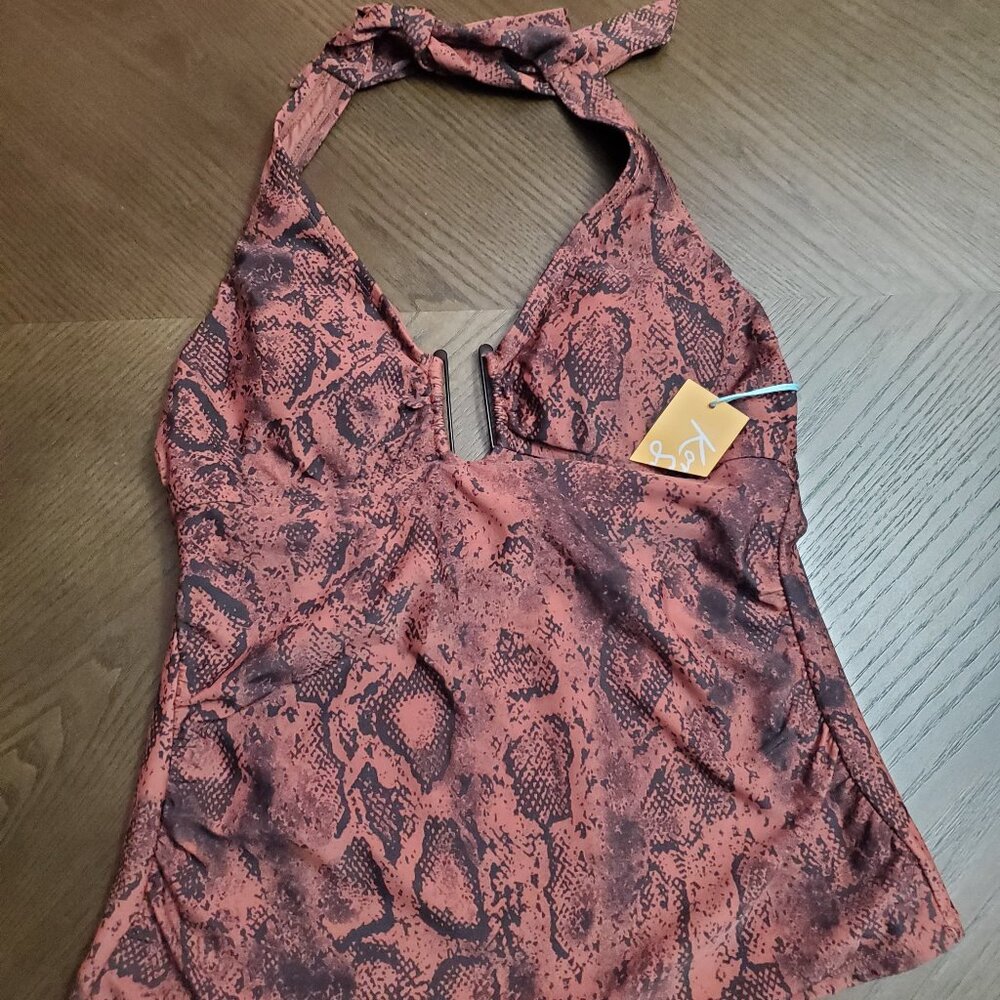 Kona Sol bathing suit top Women's size Small New With Tags